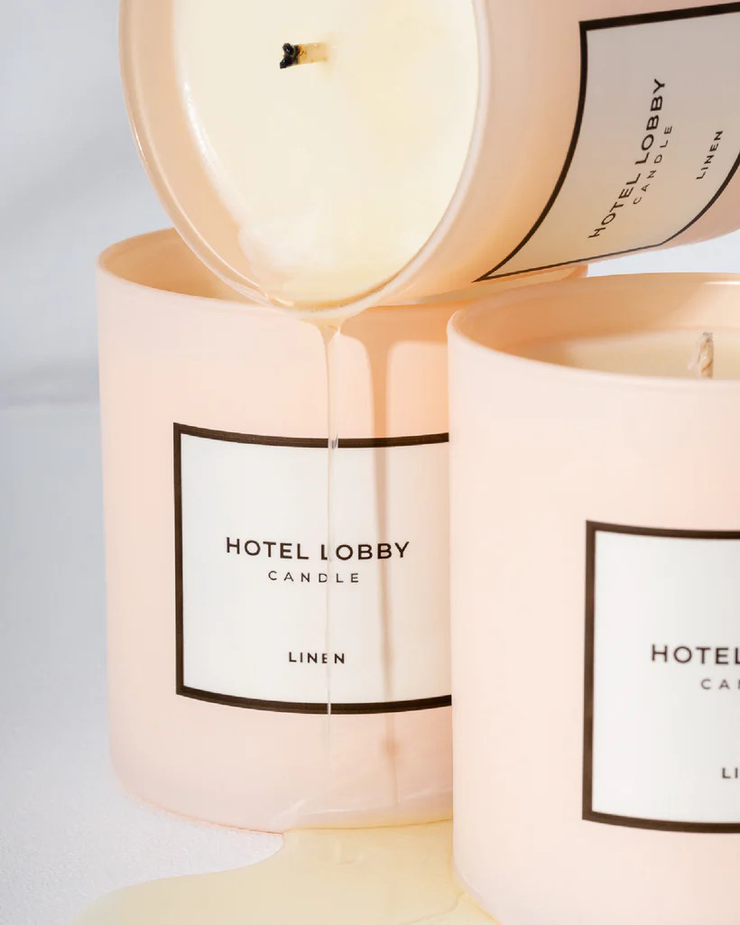 Linen Candle | Hotel Lobby Candle