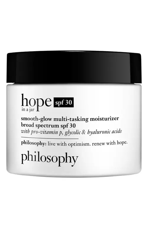 philosophy hope in a jar smooth-glow multi-tasking moisturizer spf 30 at Nordstrom | Nordstrom