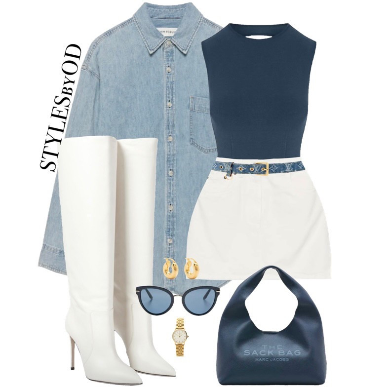 denim + white moment🫐🤍☀️

#LTKStyleTip #LTKSeasonal #LTKSaleAlert