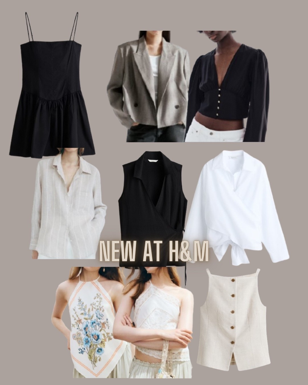 H&M fashion
Summer tops
Vest
Tank top
Cardigan