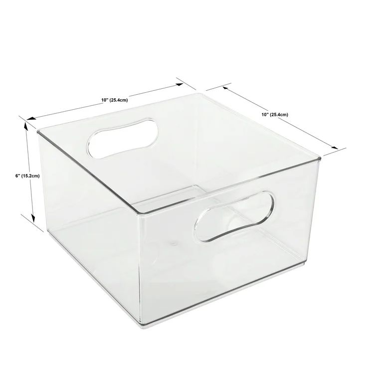 The Home Edit Everything Large Drawer Clear Plastic Storage Bin, Cabinet Organizer, 10" x 10" x 6... | Walmart (US)