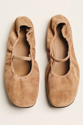 Buffy Ruched Ballet Flats | Anthropologie (US)