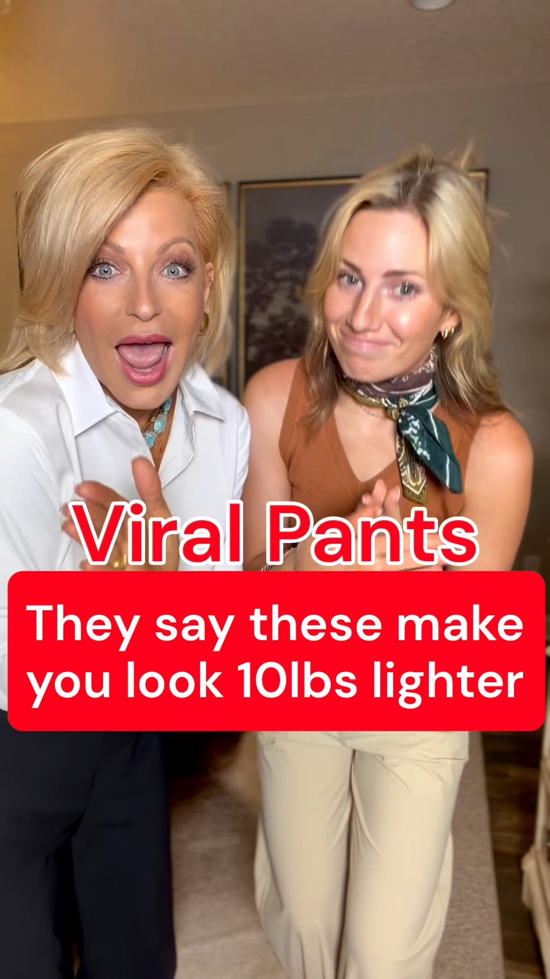 We gasped when we put these on. They’re so flattering & feel amazing on!
Sizes we’re wearing 
Pants/sm
White shirt/med (wrinkle resistant + stretch🤩)
Anna’s tank/med

#LTKvlog #LTKdayinmylife #LTKootd