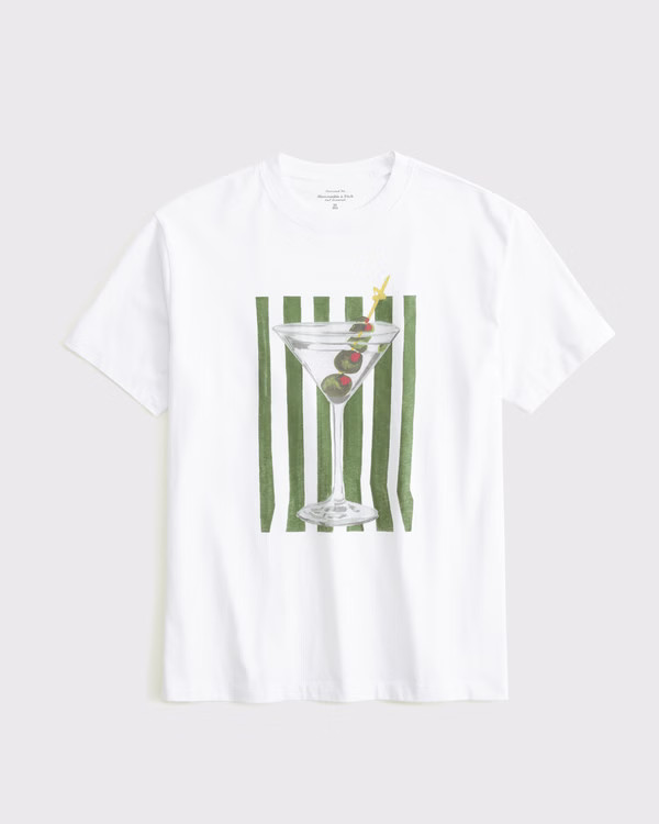 Oversized Martini Graphic Tee | Abercrombie & Fitch (US)