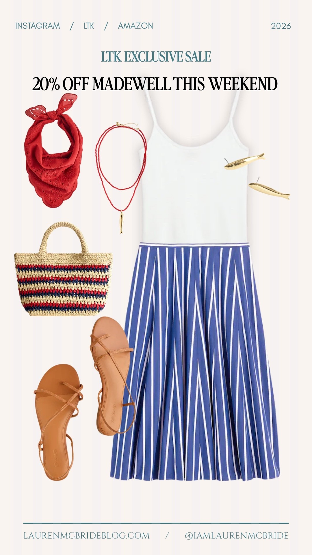 20% off @Madewell  this weekend — use code LTK20, May 15–18 only! 🤍

Madewell sale, LTK sale, summer outfit, stripe skirt, white tank, strappy sandals, straw tote, charm necklace, hair scarf, gold earrings, Madewell discount, LTK exclusive sale, Madewell summer

#LTKxMadewell #LTKSaleAlert #LTKOver40