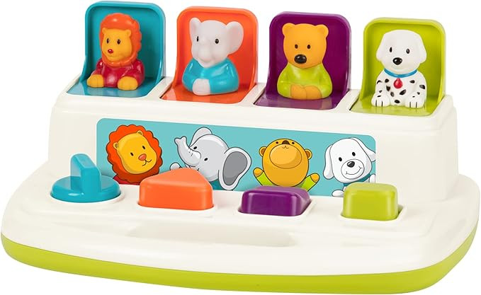 Battat Pop-Up Pals Baby Toy, Learning Infant Toys for Sorting Colors and Animals, Pop-Up Toys for... | Amazon (US)