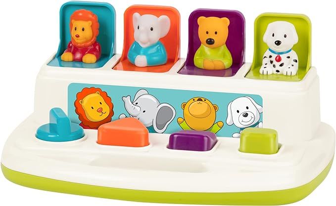 Battat Pop-Up Pals Baby Toy, Learning Infant Toys for Sorting Colors and Animals, Pop-Up Toys for... | Amazon (US)