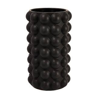 Hello Honey® Black Modern Stoneware Raised Dot Vase | 16.2" x 9.2" | Michaels® | Michaels Stores