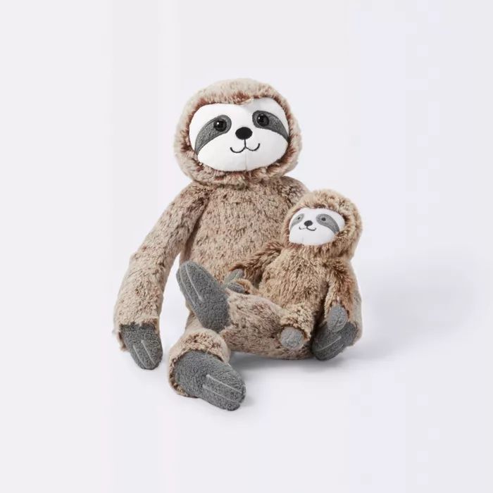 Plush with Rattle Sloth - Cloud Island™ Brown | Target