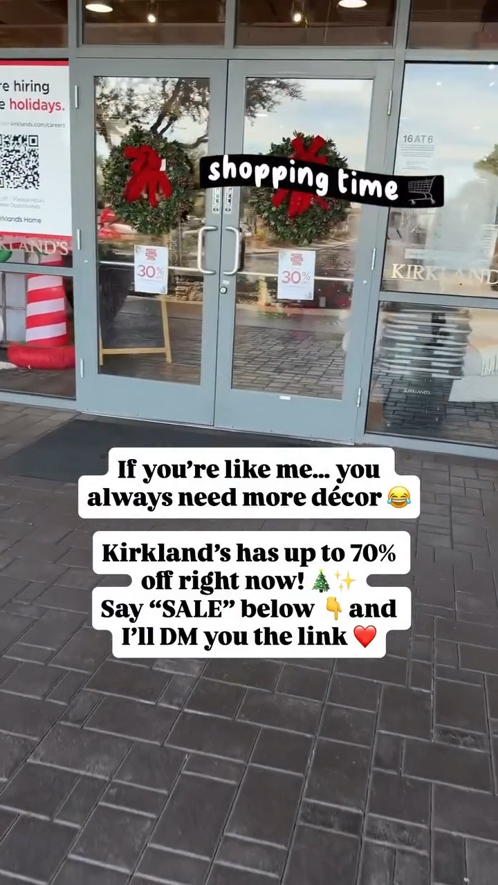 If you’re like me, you always need more décor 😂
Kirkland’s has up to 70% off right now, and you know I had to go look! 🎄✨

Say SALE below and I’ll DM you the link ❤️

These deals are so good  I couldn’t gatekeep! 🛋️

#ChristmasDecor2025
#HolidayHomeStyle
#FestiveFinds
#HomeDecorSale
#ChristmasVibes
#CozyChristmasHome
#DecorDeals
#HolidaySaleAlert
#HomeDecorObsessed
#ChristmasAtHome
#KirklandsFinds
#HomeDecorInspo
#DecorOnABudget
#ChristmasDecorGoals
#ShopWithMe