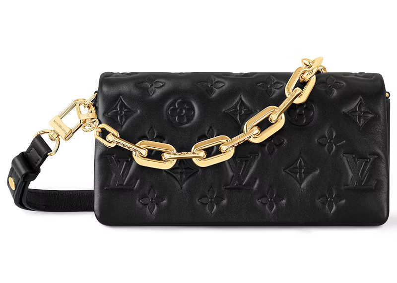 Women's Louis Vuitton Pochette Coussin in Black | StockX