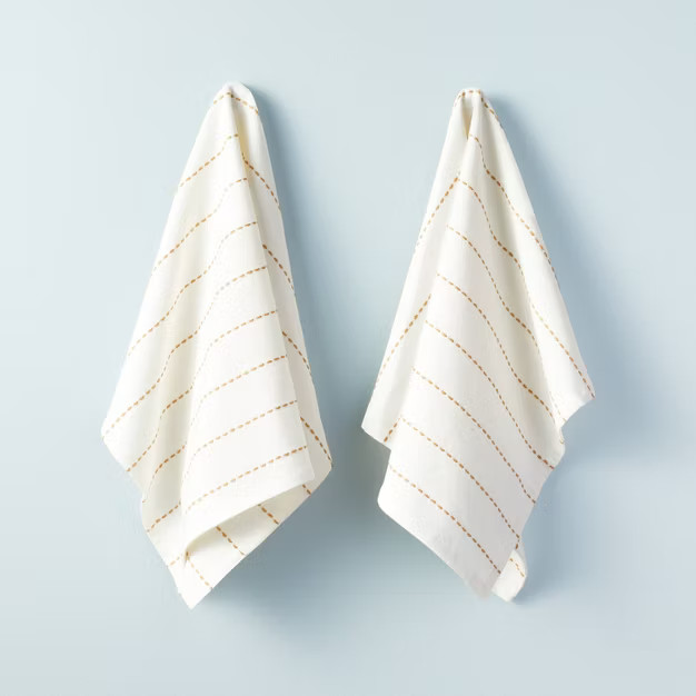 2ct Pick Stitch Kitchen Towel Set - Hearth & Hand™ with Magnolia | Target