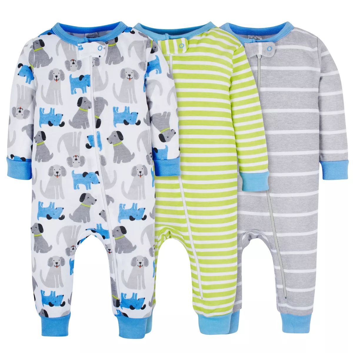 Gerber Baby & Toddler Boys' Snug Fit Footless Pajamas - 3-Pack | Target