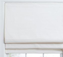 Emery Linen Cordless Roman Shade | Pottery Barn (US)