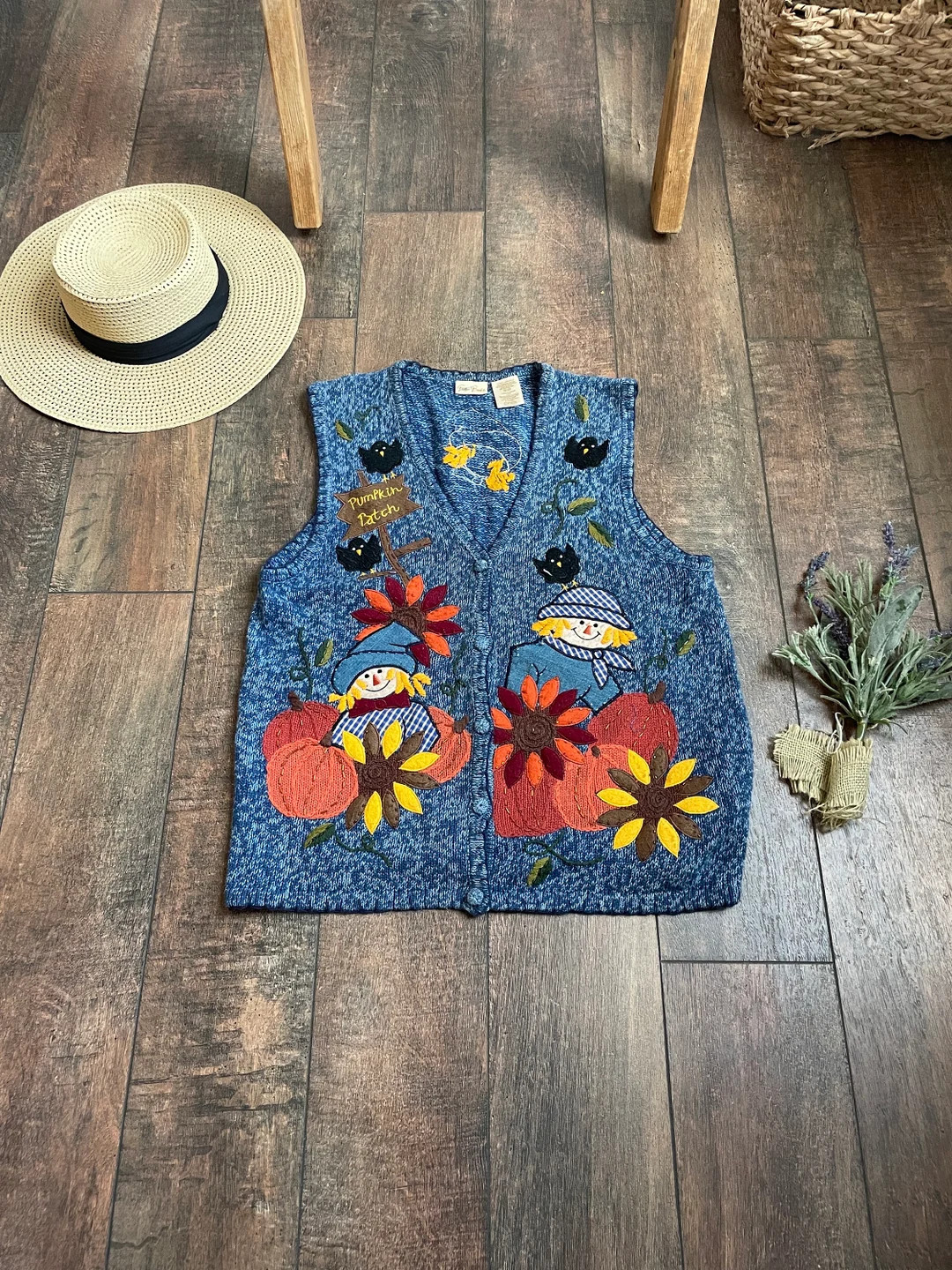 Vintage 90s Halloween Sweater Vest Scarecrow Sweater Vest - Etsy Switzerland | Etsy (EU)