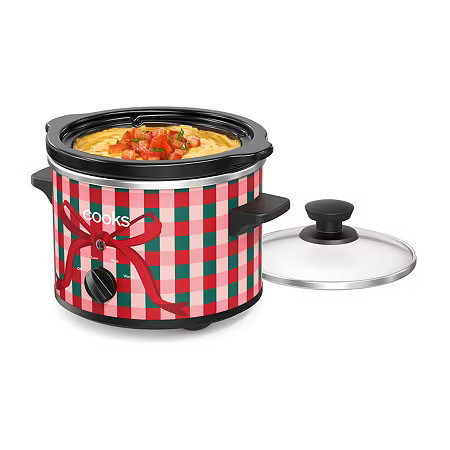 Cooks 1.5-Quart Gingham Bow Slow Cooker, One Size, Pink | JCPenney