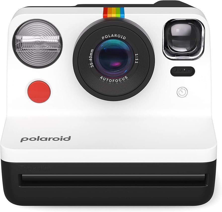 Polaroid Now 2nd Generation I-Type Instant Film Camera - Black & White (9072) | Amazon (US)