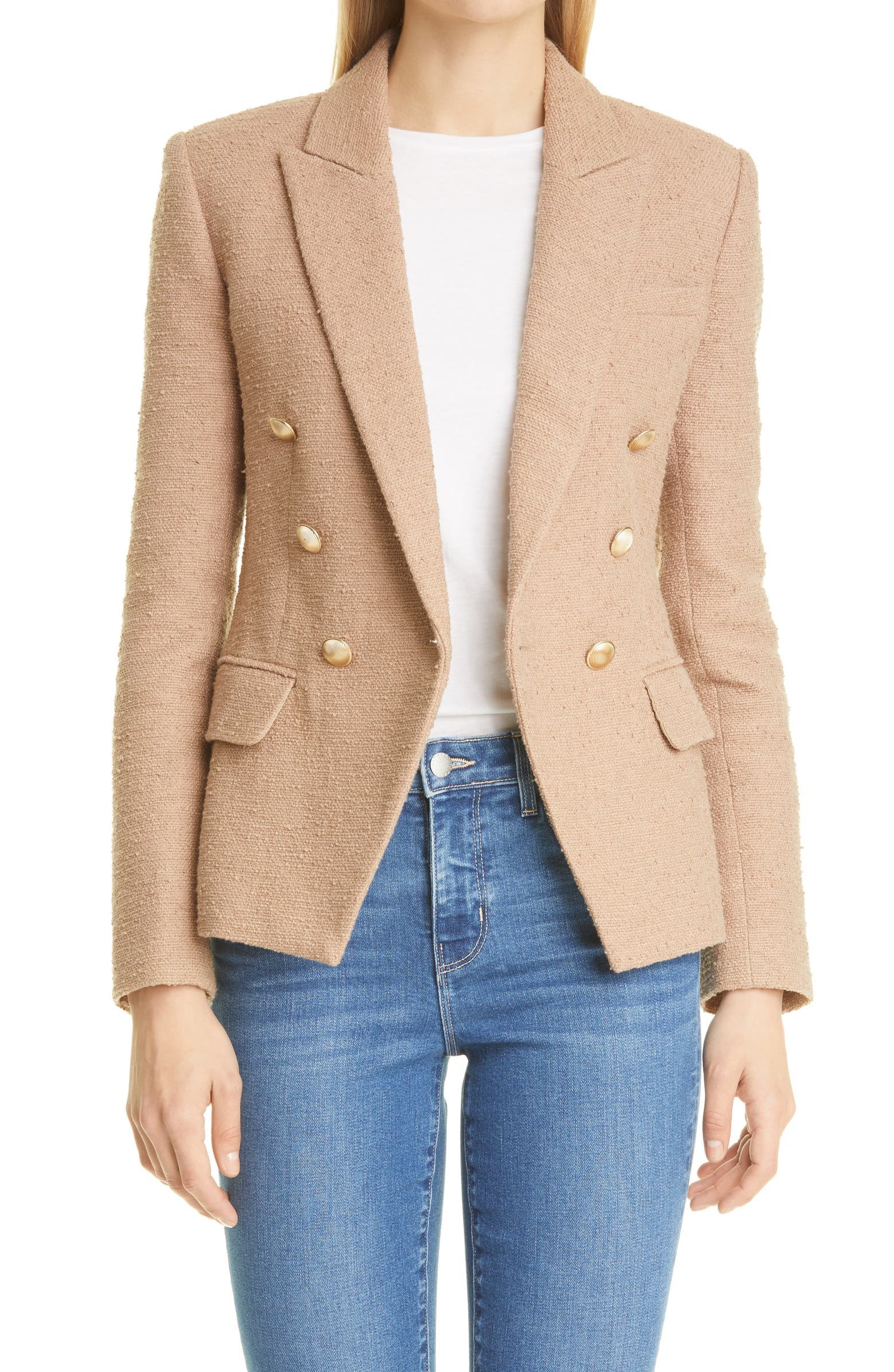 Kenzie Double Breasted Bouclé Blazer | Nordstrom