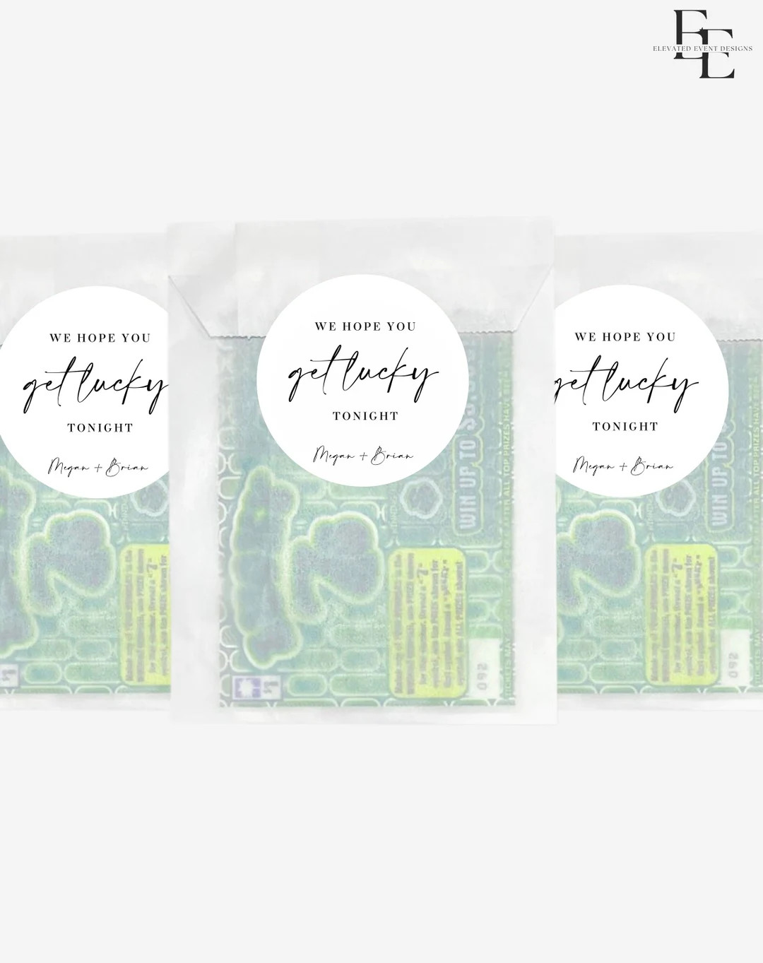 Lotto Favor Stickers Wedding Lottery Ticket Favors Label - Etsy | Etsy (US)