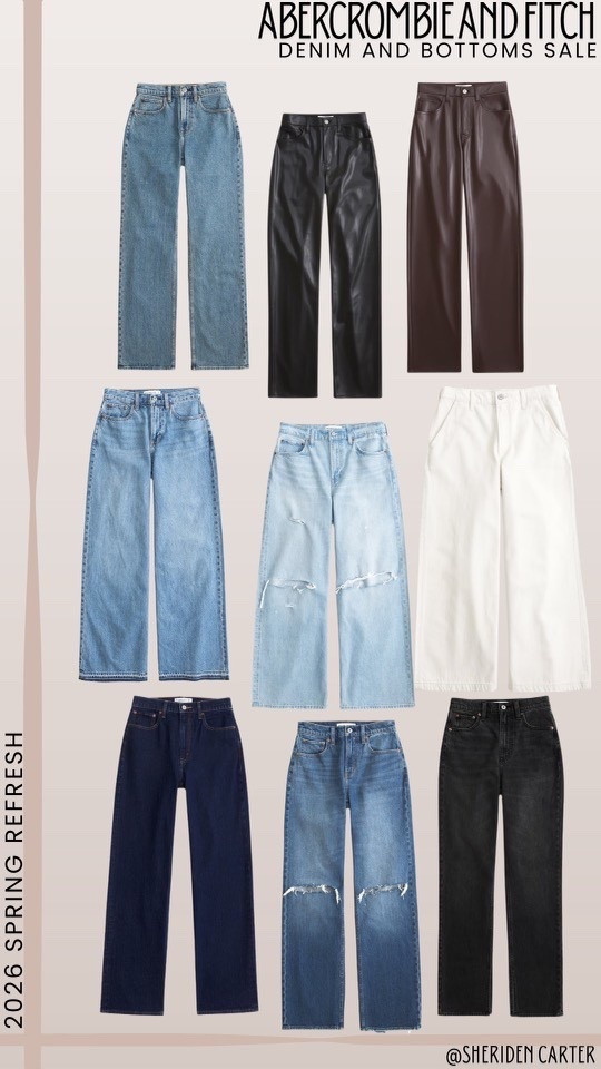 ABERCROMBIE JEANS!!!!! Abercrombie has the best quality when it comes to their bottoms and jeans!!!!

#LTKSaleAlert #LTKgrwm #LTKFindsUnder100