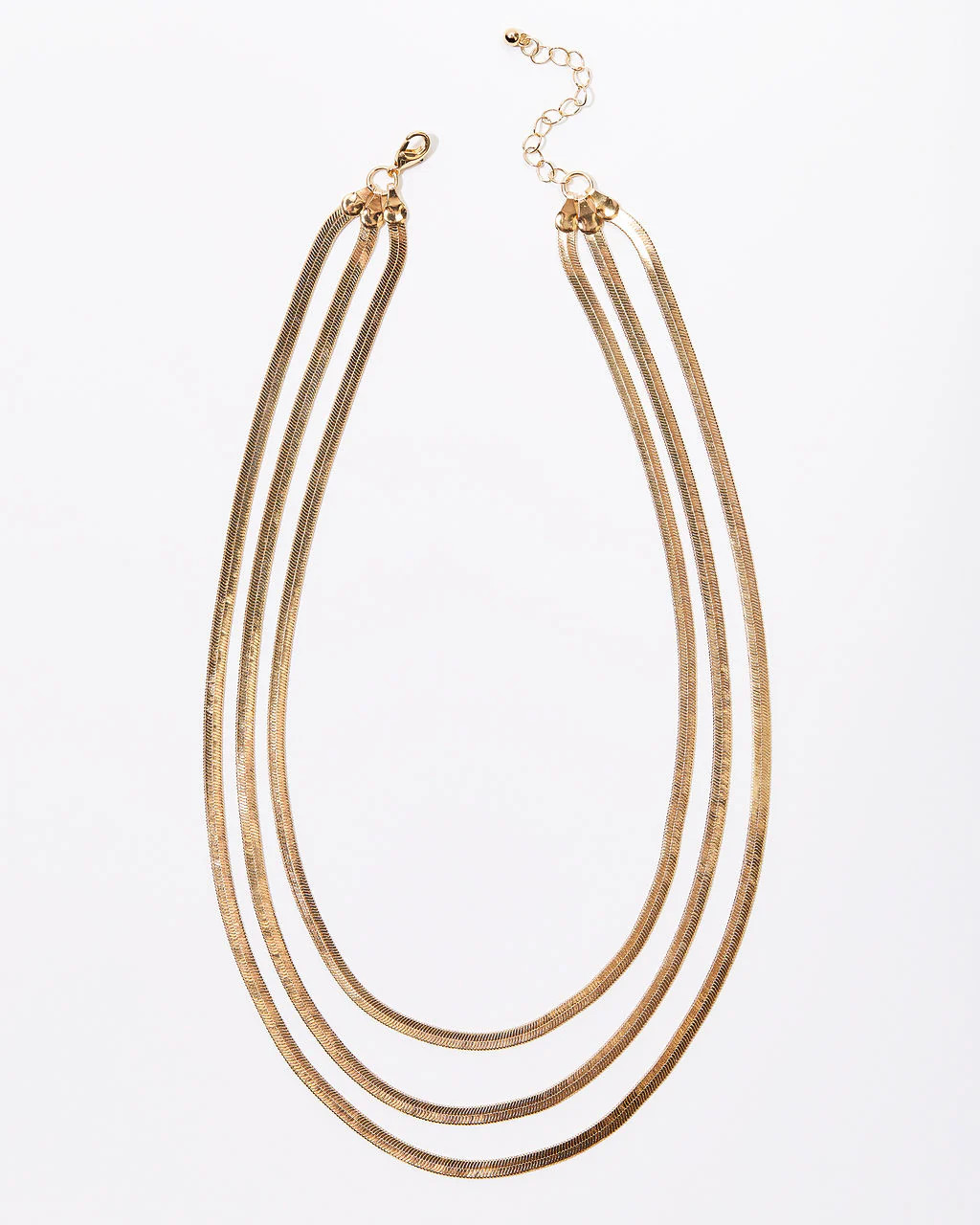 Zoe Layered Herringbone Necklace | VICI