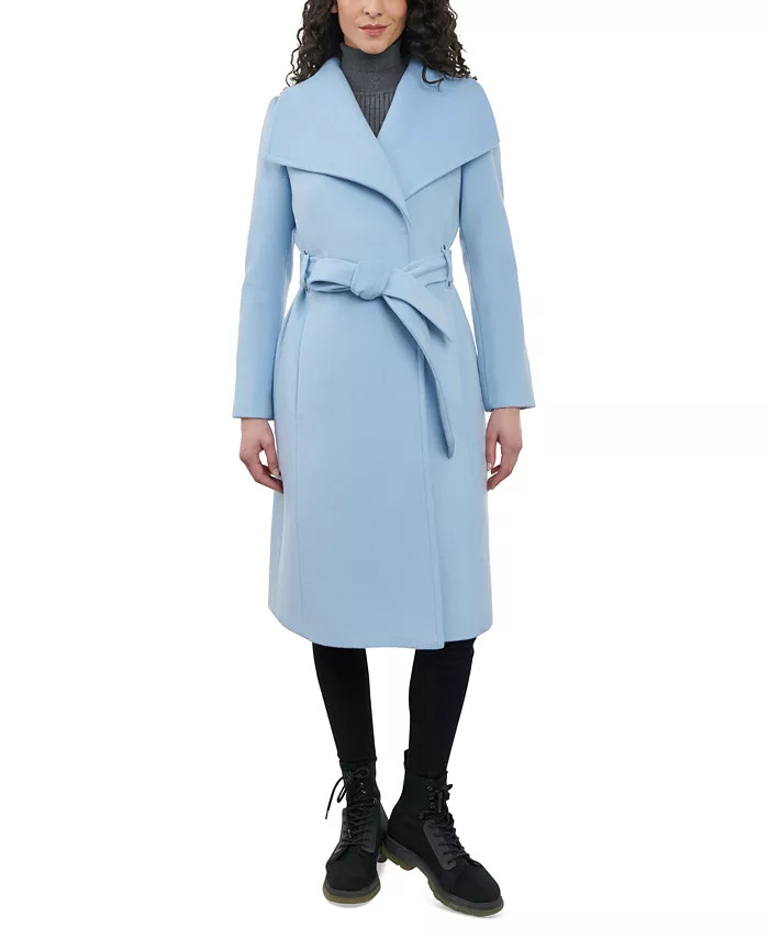 Women's Cashmere Blend Belted Wrap Coat | Macy's