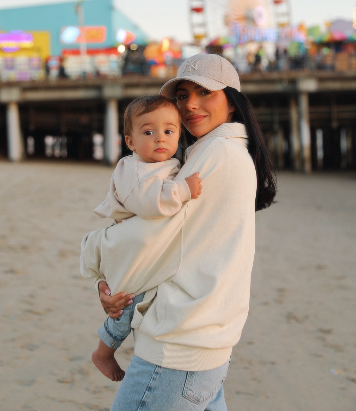 Mommy & me! Everything neutral for fall. I love this new Yankee hat I got from Aritzia 

#LTKFamily #LTKSeasonal #LTKKids