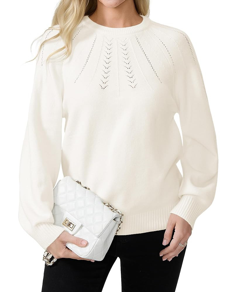 COSSEN Womens Fall Sweaters Casual Long Sleeve Crewneck Soft Knit Pullover Sweaters Top | Amazon (US)