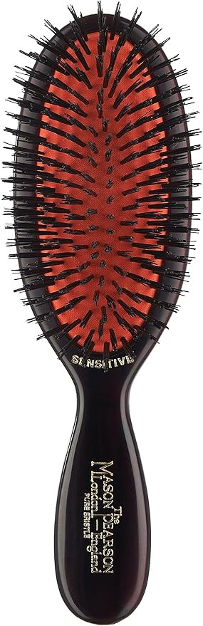 Mason Pearson SB4 Pure Bristle Pocket Sensitive Hair Brush - Dark Ruby | Amazon (UK)