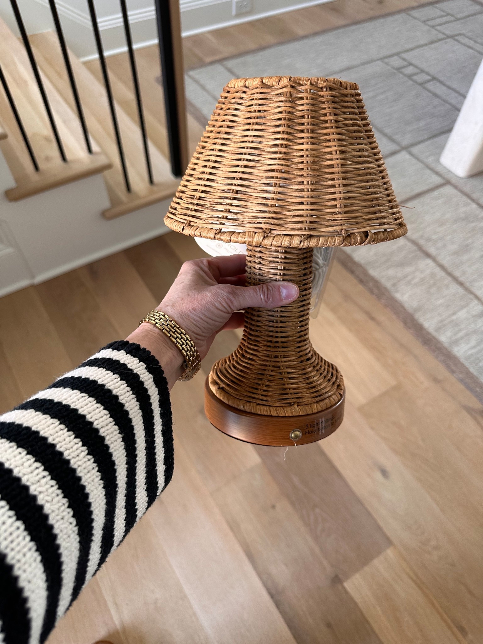 Woven lamp is rechargeable and gives so much texture to any table, shelf, or counter 
@Target 

#LTKHome #LTKmomlife #LTKSaleAlert
