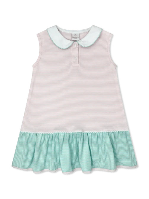 Mary Margaret Dress - Pensacola Pink Ministripe, Midtown Mint Ministripe | Lullaby Set