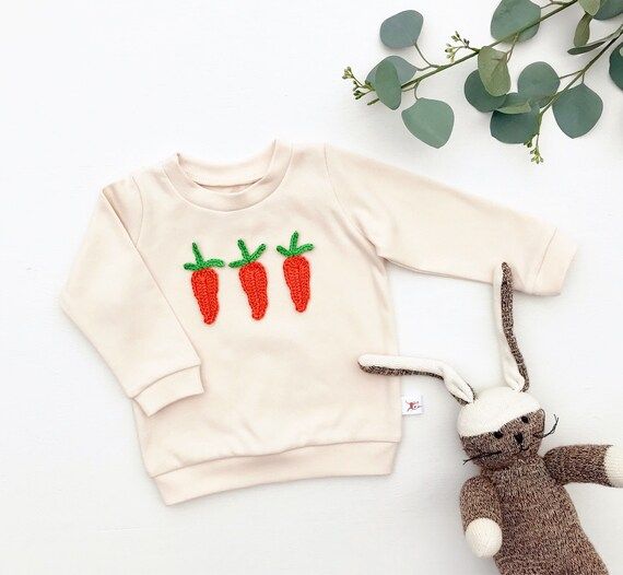 Vegetable Baby Outfit, Carrot Kids Outfit, Organic Veggie Sweatshirt, Unisex Baby Shirt, New Baby... | Etsy (US)
