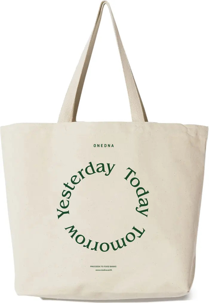 Yesterday Today Tomorrow Graphic Canvas Tote | Nordstrom