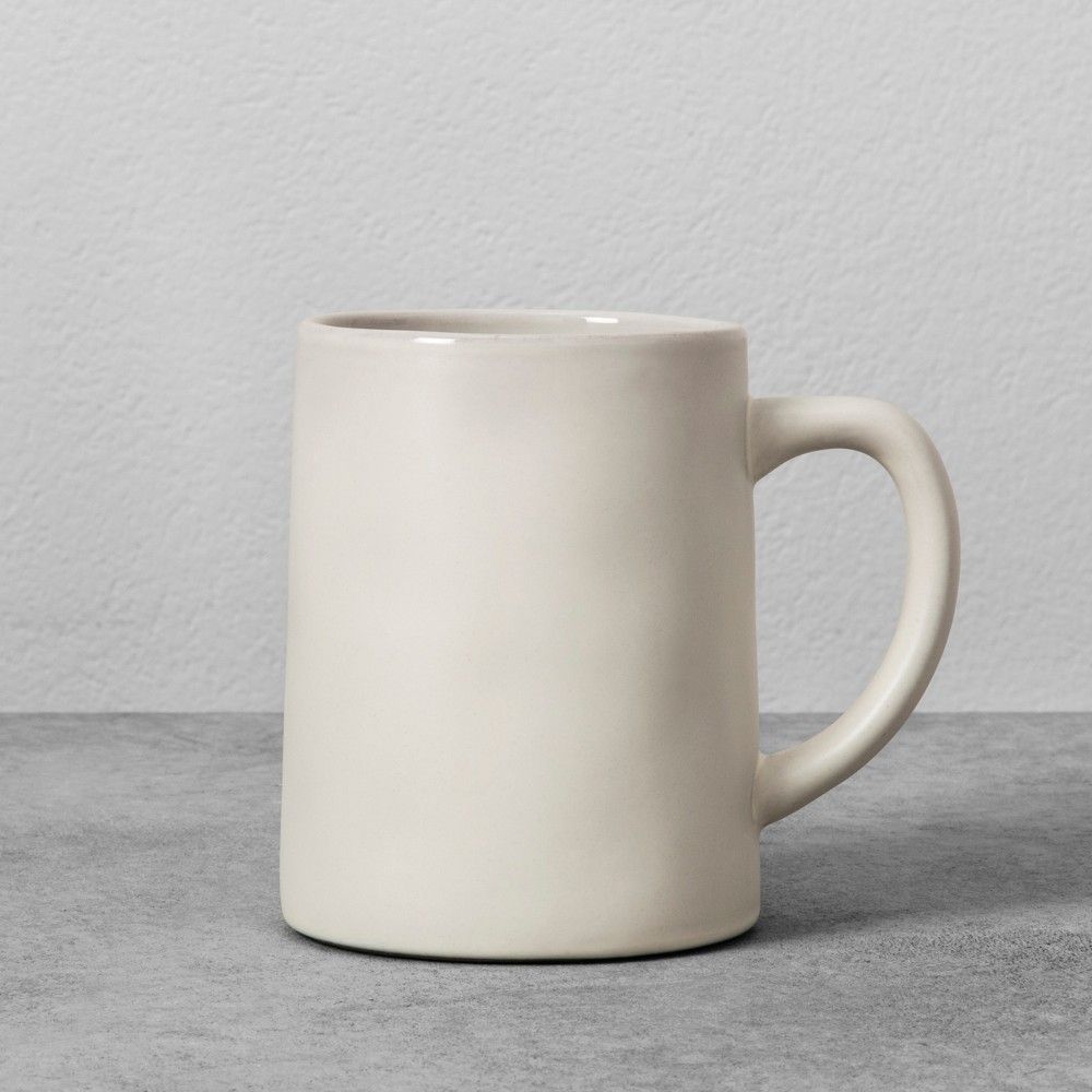 Stoneware Mug 14oz - Cream - Hearth & Hand with Magnolia, Size: Single, Ivory | Target