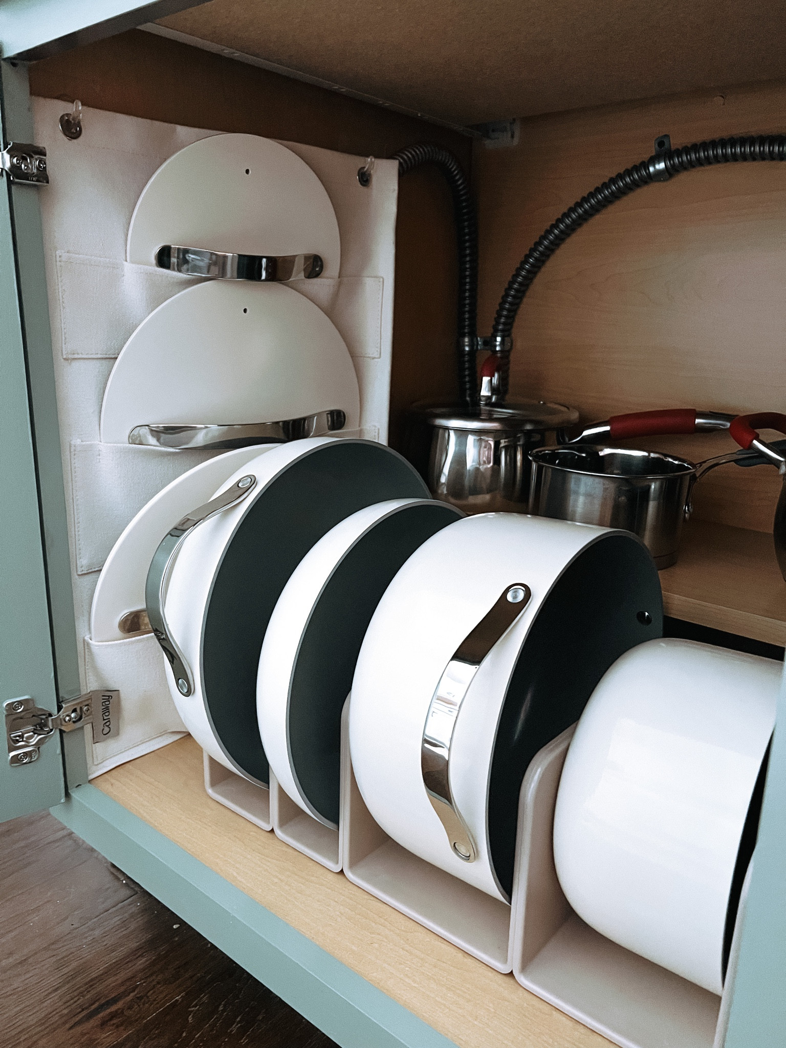 I reorganized my kitchen cabinets to make room for new pots and pans! 

#LTKFind #LTKfamily #LTKhome