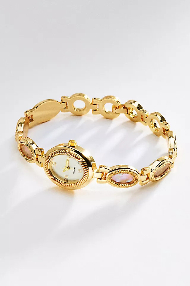 Mother of Pearl Chain Watch | Anthropologie (US)