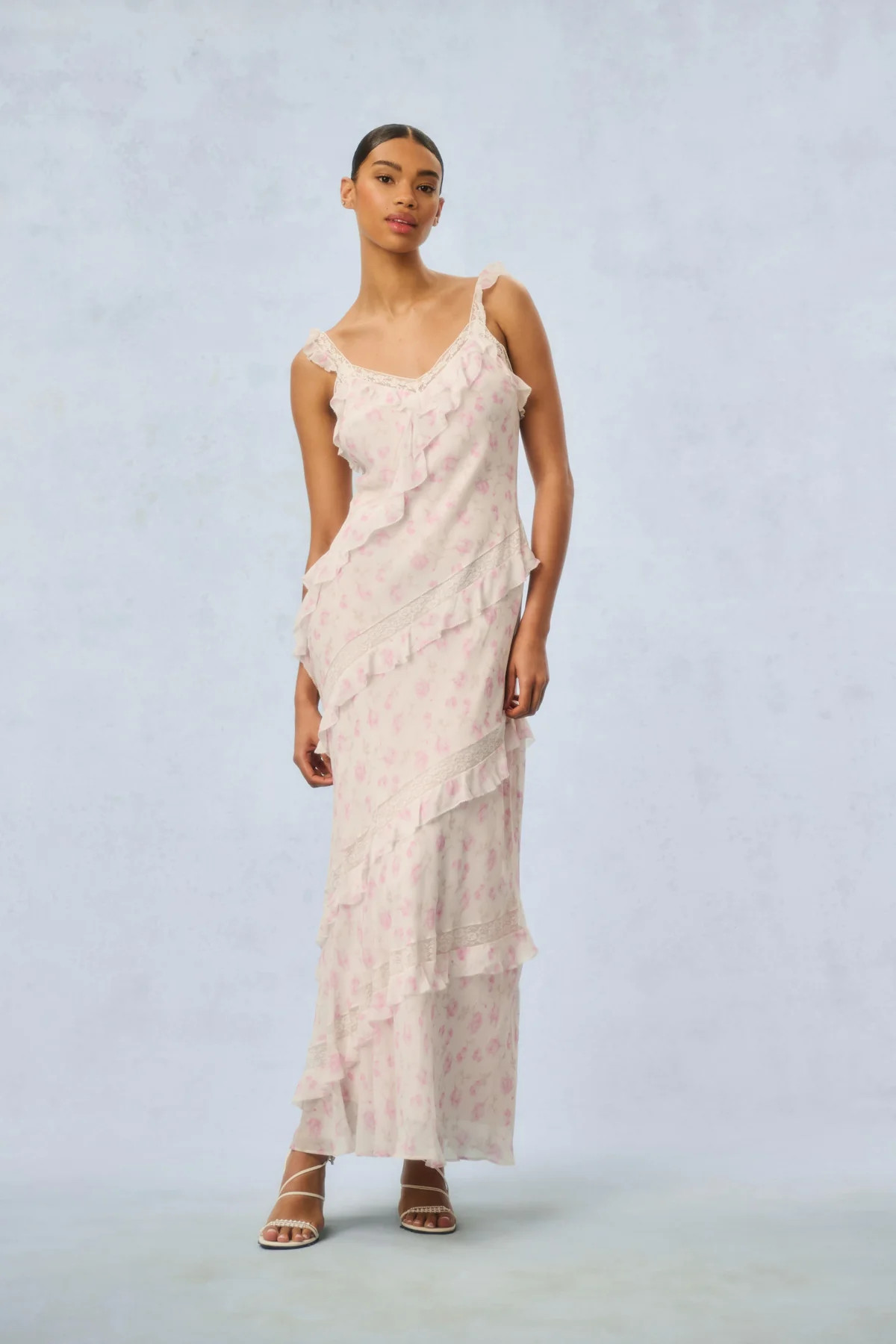 Radiance Fragrance Print Maxi Dress | LoveShackFancy