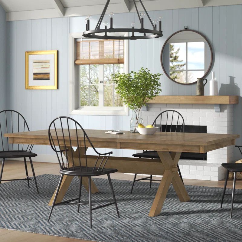 Velarde Extendable Solid Wood Base Dining Table | Wayfair North America