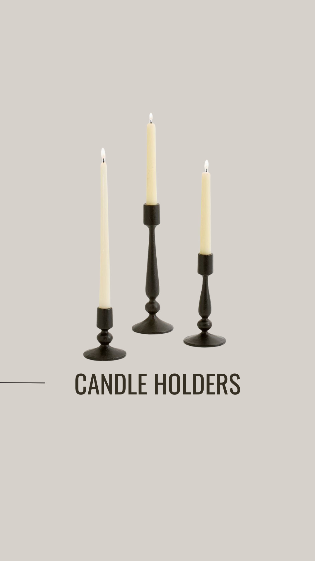 Black Candle Holders #candleholder #candlestick #candle #homedecor 

 #LTKHome #LTKFindsUnder50 #LTKStyleTip