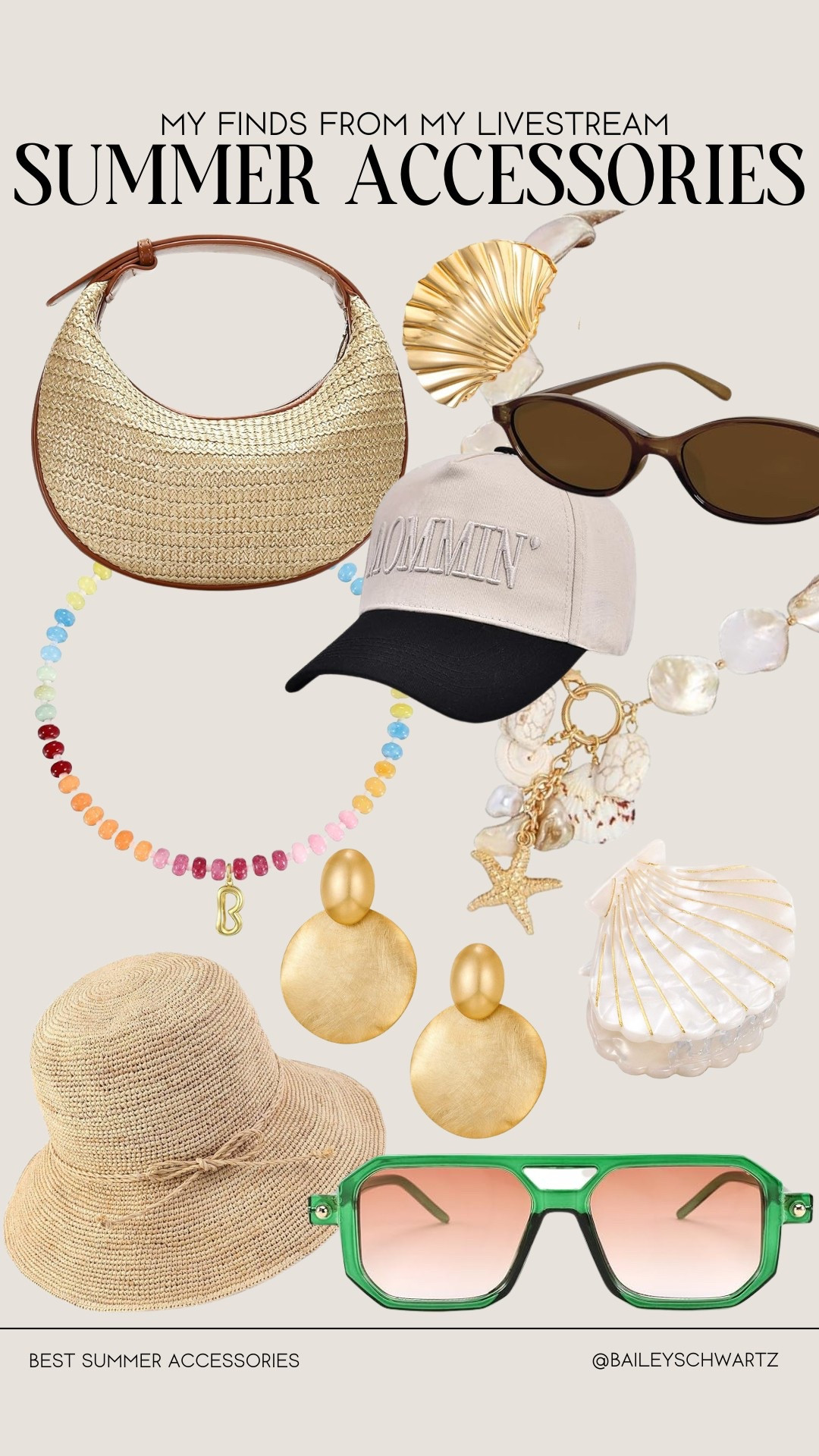 cute summer accessories for under $50 from my recent livestream 

#LTKFindsUnder50 #LTKSummerEdit #LTKStyleTip