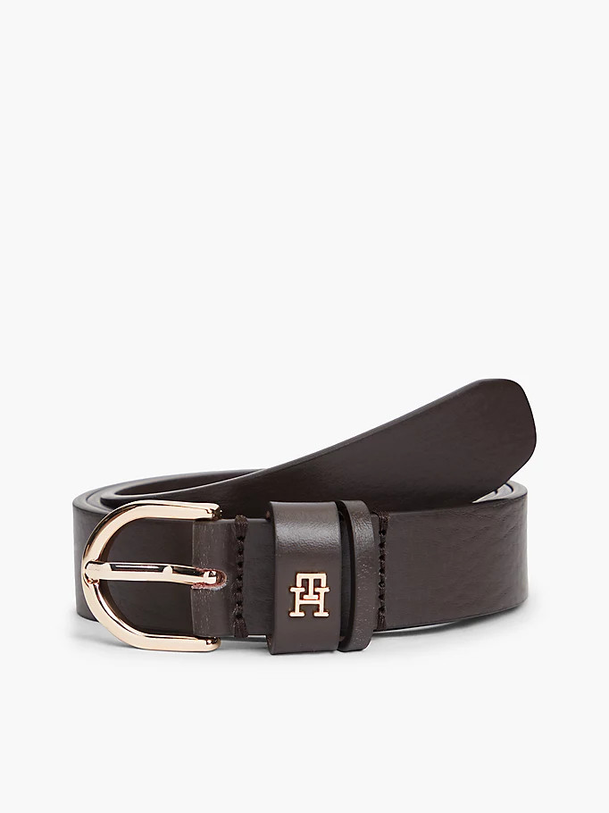 TH Monogram Leather Belt | Tommy Hilfiger UK