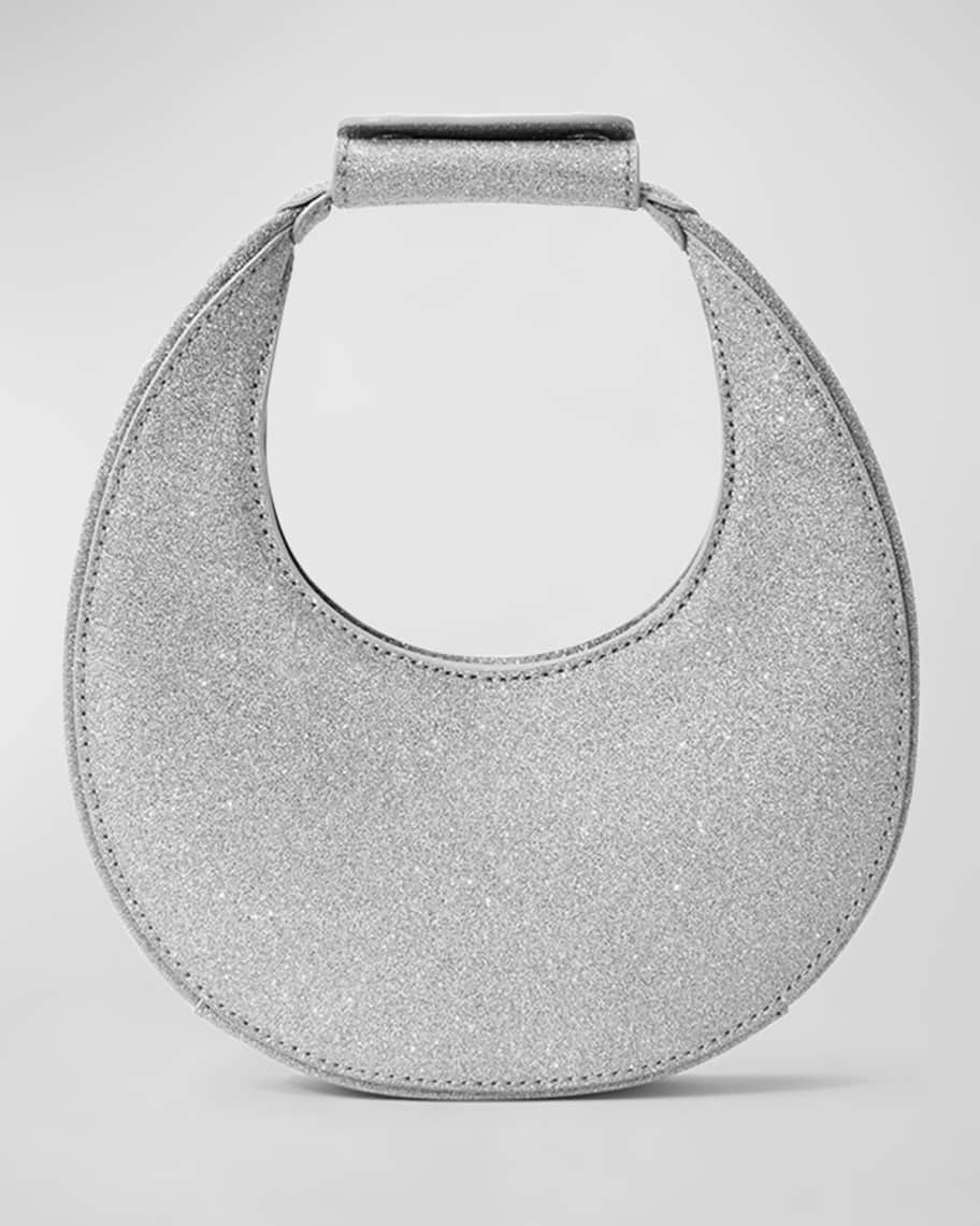 Staud Good Night Moon Glittery Top-Handle Bag | Neiman Marcus