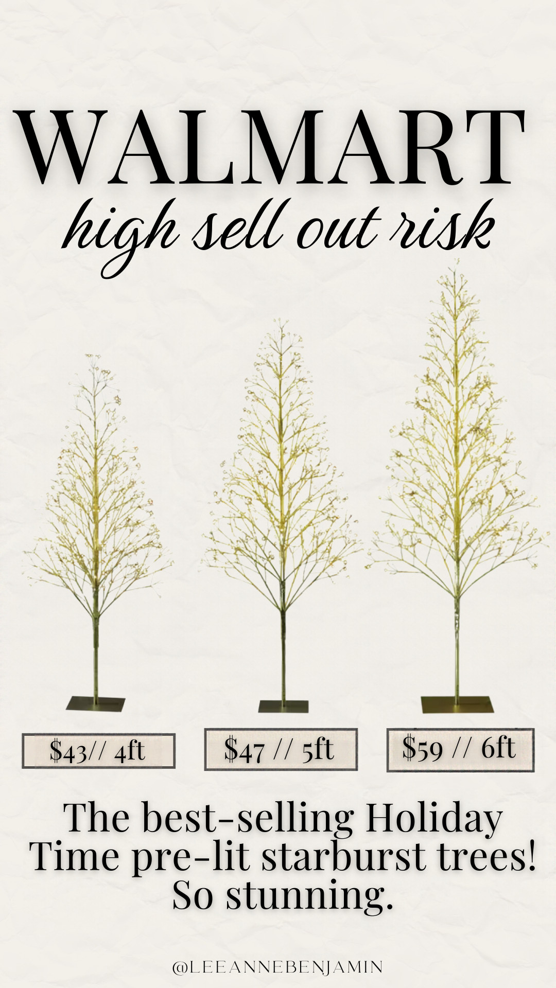 high risk sell out on these best selling holiday time starburst trees!  

 #LTKSeasonal #LTKOver40 #LTKHome