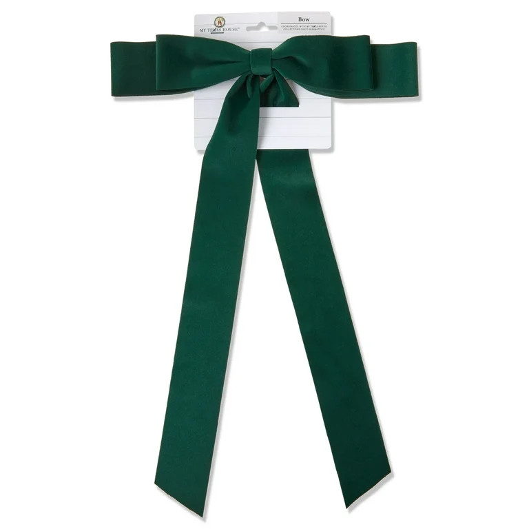 Large Green Floppy Decorative Christmas Bow, 18", by My Texas House | Walmart (US)