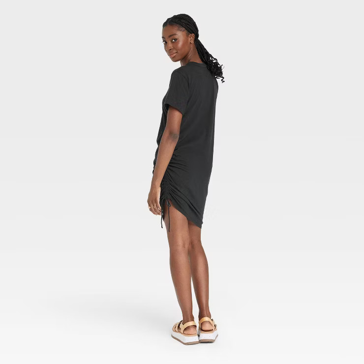 Women's Short Sleeve Side Ruched T-Shirt Dress - Universal Thread™ | Target