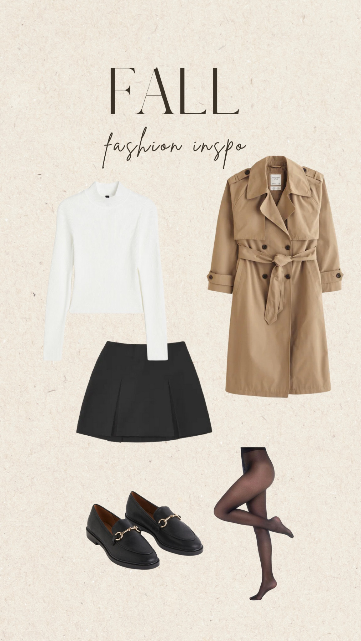 Fall style - trench + skort 

#LTKstyletip