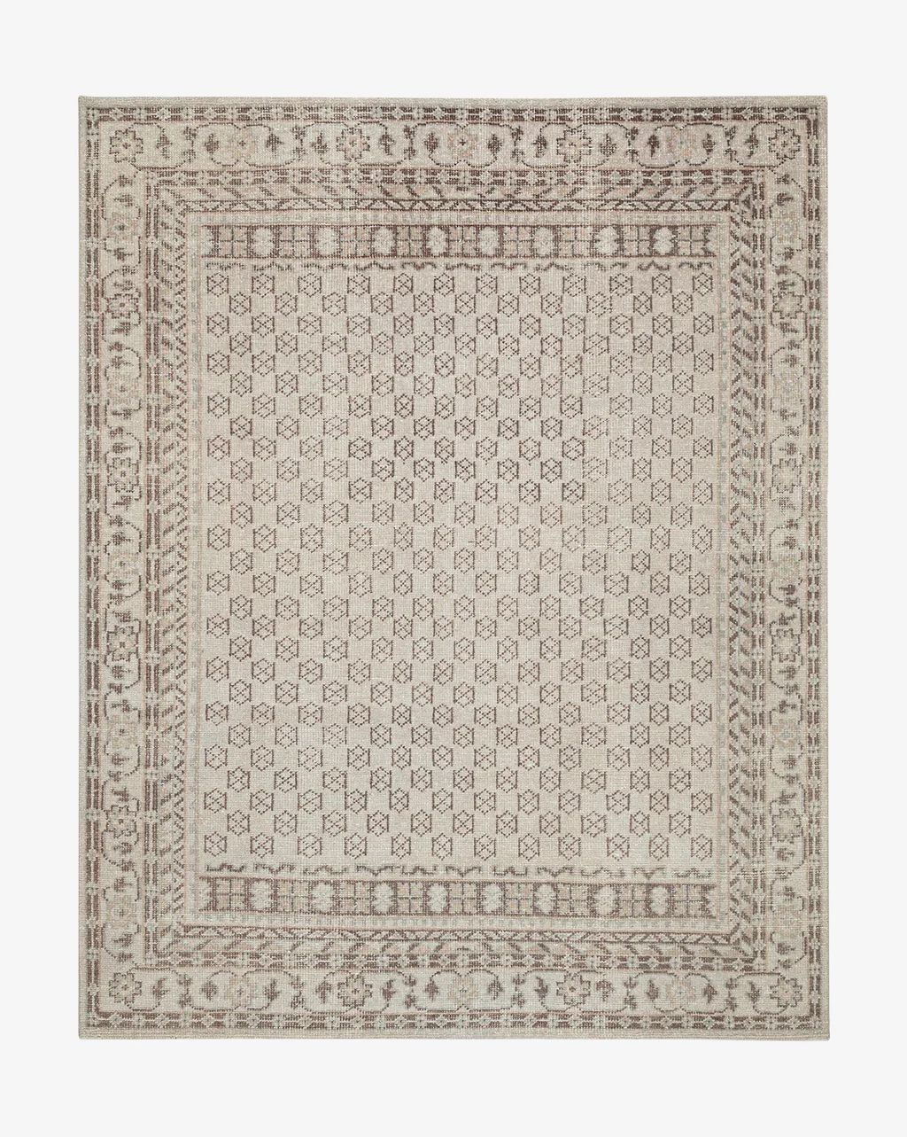 Anya Neutral Hand-Knotted Wool Rug | McGee & Co.