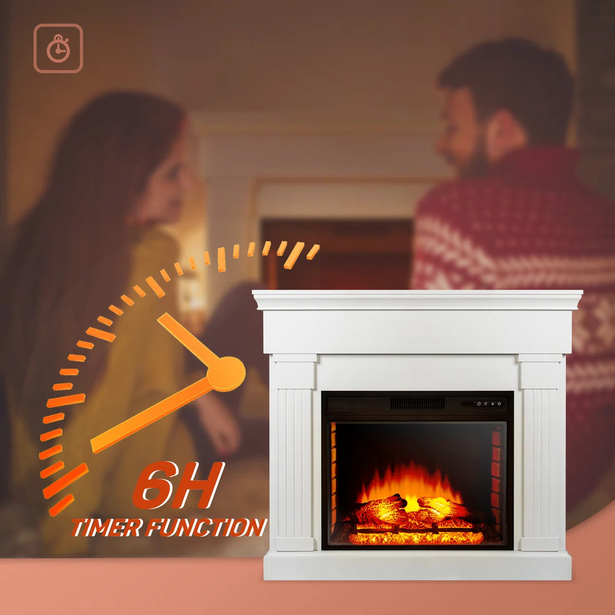 47.6'' W Electric Fireplace | Wayfair North America
