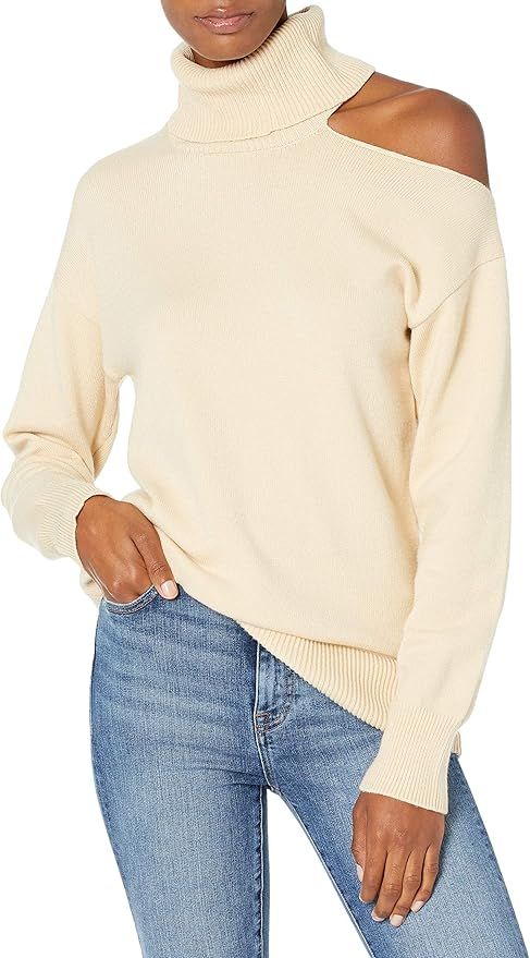 The Drop Women's Josephine Long Sleeve Cutout Loose Turtleneck Sweater | Amazon (US)