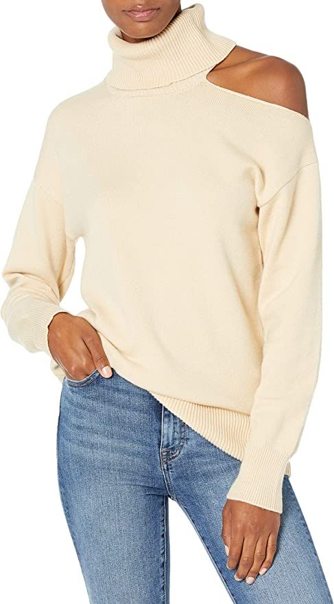 Amazon.com: The Drop Women's Josephine Long Sleeve Cutout Loose Turtleneck Sweater : Clothing, Sh... | Amazon (US)